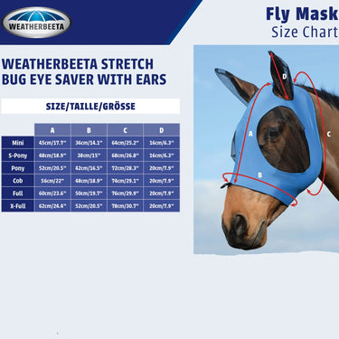 Weatherbeeta Black Stretch Bug Dual Eye Saver Fly Mask With Ears| Online For Equine