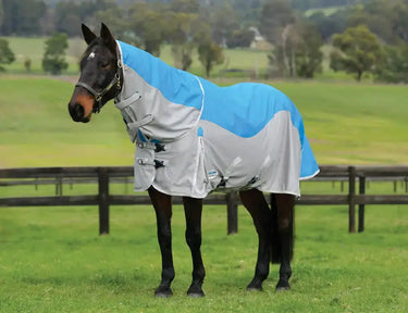 Weatherbeeta Blue/Grey Comfitec Dual Shield Detach-A-Neck| Online For Equine
