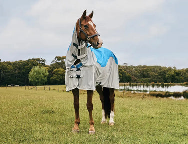 Weatherbeeta Blue/Grey Comfitec Dual Shield Detach-A-Neck| Online For Equine