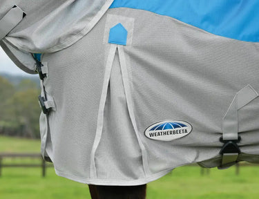 Weatherbeeta Blue/Grey Comfitec Dual Shield Detach-A-Neck| Online For Equine