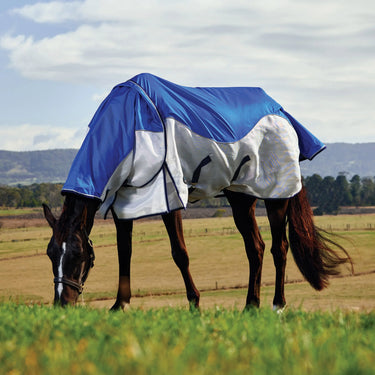 Weatherbeeta Blue/Silver/Navy Comfitec Duo Shield Detach-A-Neck| Online For Equine