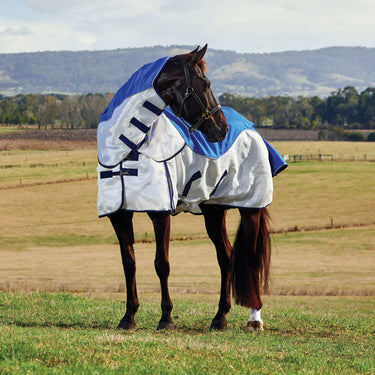 Weatherbeeta Blue/Silver/Navy Comfitec Duo Shield Detach-A-Neck| Online For Equine