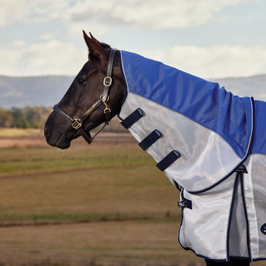 Weatherbeeta Blue/Silver/Navy Comfitec Duo Shield Detach-A-Neck| Online For Equine