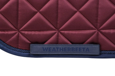 Weatherbeeta Burgundy Satin Luxe Air-Tec Dressage Saddle Pad| Online For Equine