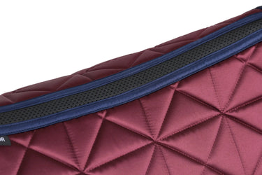 Weatherbeeta Burgundy Satin Luxe Air-Tec Dressage Saddle Pad| Online For Equine