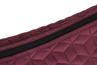 Weatherbeeta Burgundy Suede Elite Air-Tec Dressage Saddle Pad| Online For Equine