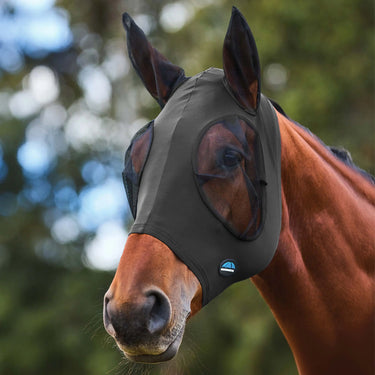 Weatherbeeta Charcoal/Black Comfitec Stretch Fly  Mask With Ears| Online For Equine