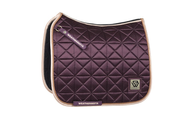 Weatherbeeta Chocolate Satin Luxe Air-Tec Dressage Saddle Pad| Online For Equine