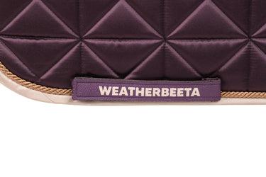 Weatherbeeta Chocolate Satin Luxe Air-Tec Dressage Saddle Pad| Online For Equine