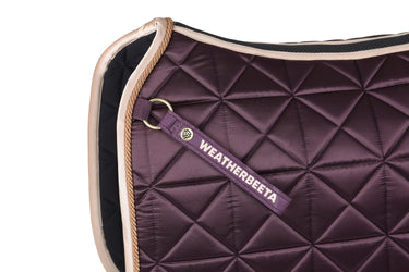 Weatherbeeta Chocolate Satin Luxe Air-Tec Dressage Saddle Pad| Online For Equine