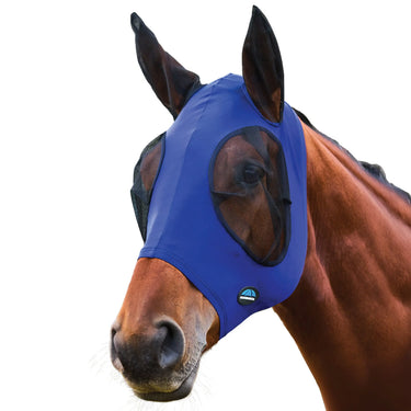 Weatherbeeta Cobalt/Black Comfitec Stretch Fly Mask With Ears| Online For Equine