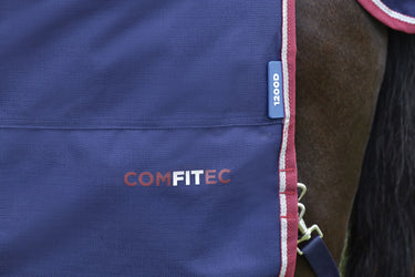 Weatherbeeta Comfitec Essential Turnout 0G Navy/ Burgundy| Online For Equine