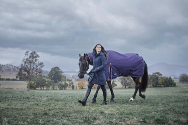 Weatherbeeta Comfitec Essential Turnout Combo 220G Navy/ Burgundy| Online For Equine