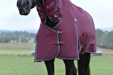 Weatherbeeta Comfitec Essential Turnout Combo 50G Burgundy/ Navy| Online For Equine