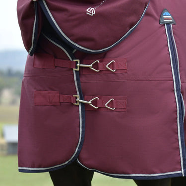Weatherbeeta Comfitec Essential Turnout Detach-A-Neck 220G Burgundy/ Navy| Online For Equine