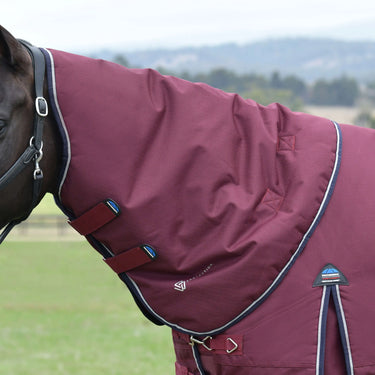 Weatherbeeta Comfitec Essential Turnout Detach-A-Neck 220G Burgundy/ Navy| Online For Equine