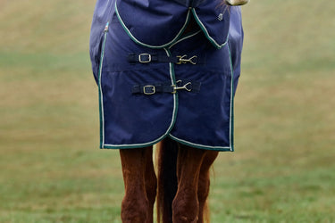 Weatherbeeta Comfitec Plus Dynamic Turnout Detach-A-Neck 0G Navy/ Forest Green| Online For Equine