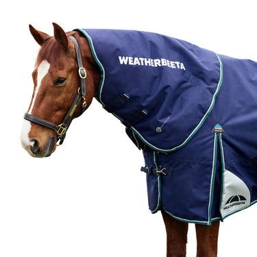 Weatherbeeta Comfitec Plus Dynamic Turnout Neck Cover 220G Navy/ Forest Green| Online For Equine