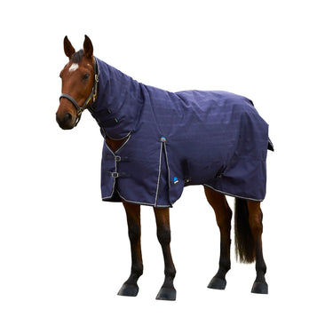 Weatherbeeta Comfitec Prelim Navy Embossed Plaid Turnout Combo 0G| Online For Equine
