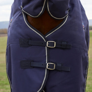 Weatherbeeta Comfitec Prelim Navy Embossed Plaid Turnout Combo 0G| Online For Equine