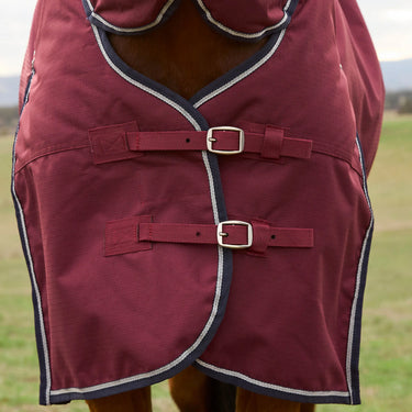 Weatherbeeta Comfitec Prelim Navy Embossed Plaid Turnout Combo 0G| Online For Equine