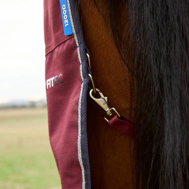 Weatherbeeta Comfitec Prelim Navy Embossed Plaid Turnout Combo 0G| Online For Equine