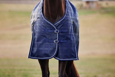 Weatherbeeta Comfitec Prelim Turnout 220G Navy Embossed Plaid| Online For Equine