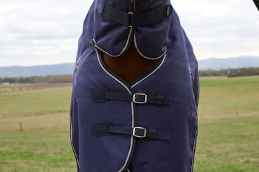 Weatherbeeta Comfitec Prelim Turnout Combo 220G Navy Embossed Plaid| Online For Equine