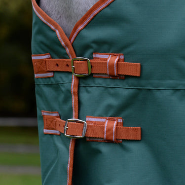 Weatherbeeta Green/Burnt Orange/White Comfitec Tyro Standard Neck Lite Plus Turnout Rug| Online For Equine