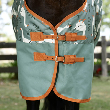 Weatherbeeta Green/Burnt Orange/White Comfitec Tyro Standard Neck Lite Plus Turnout Rug| Online For Equine