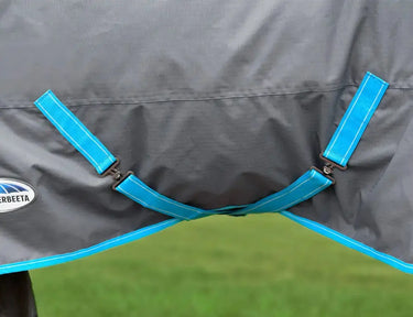 Weatherbeeta Grey/Bright Blue/White Comfitec Classic Standard Neck Lite Plus Turnout Rug| Online For Equine