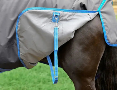 Weatherbeeta Grey/Bright Blue/White Comfitec Classic Standard Neck Lite Plus Turnout Rug| Online For Equine