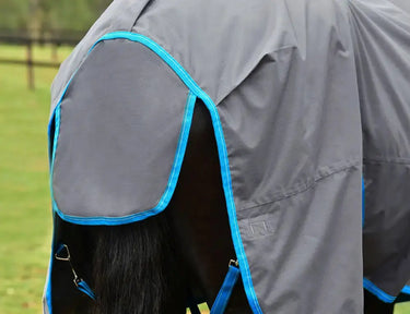 Weatherbeeta Grey/Bright Blue/White Comfitec Classic Standard Neck Lite Plus Turnout Rug| Online For Equine