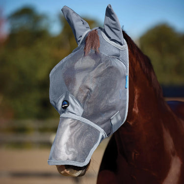 Weatherbeeta Grey Comfitec Durable Mesh Fly Mask With Ears & Nose| Online For Equine