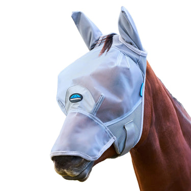 Weatherbeeta Grey Comfitec Fine Mesh Fly Mask With Ears & Nose| Online For Equine