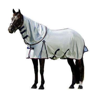 Weatherbeeta Grey/Navy/Burgundy Comfitec Airflow Detach-A-Neck Fly Sheet| Online For Equine