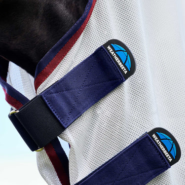 Weatherbeeta Grey/Navy/Burgundy Comfitec Airflow Detach-A-Neck Fly Sheet| Online For Equine