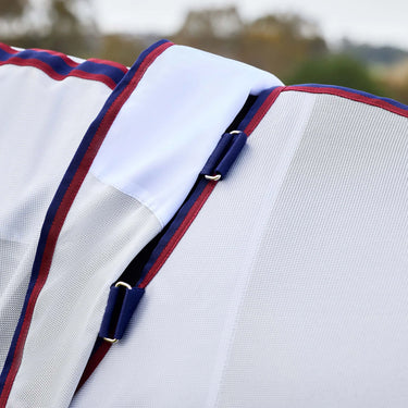Weatherbeeta Grey/Navy/Burgundy Comfitec Airflow Detach-A-Neck Fly Sheet| Online For Equine