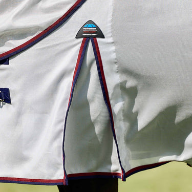 Weatherbeeta Grey/Navy/Burgundy Comfitec Airflow Detach-A-Neck Fly Sheet| Online For Equine