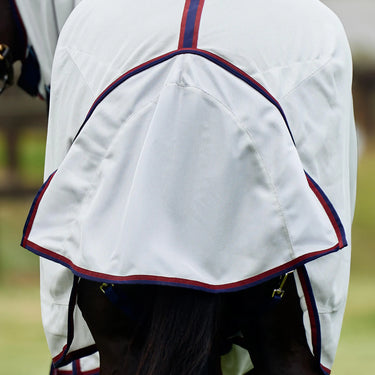 Weatherbeeta Grey/Navy/Burgundy Comfitec Airflow Detach-A-Neck Fly Sheet| Online For Equine