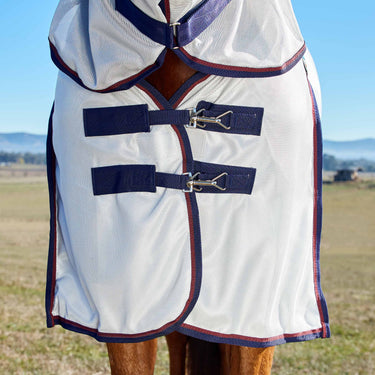 Weatherbeeta Grey/Navy/Burgundy Comfitec Airflow Fly Sheet Combo| Online For Equine
