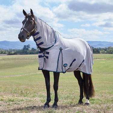 Weatherbeeta Grey/Navy/Forest Green Comfitec Zephyr Fly Sheet Combo| Online For Equine