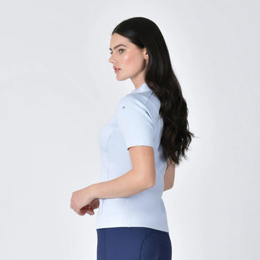 Weatherbeeta Ladies 37.5 Mist Blue Short Sleeve Performance Polo| Online For Equine