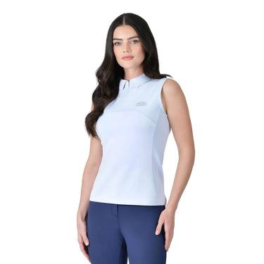 Weatherbeeta Ladies 37.5 Mist Blue Sleeveless Performance Polo| Online For Equine