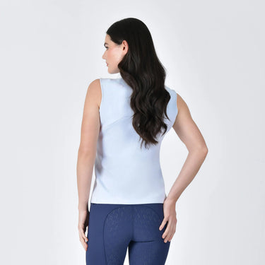 Weatherbeeta Ladies 37.5 Mist Blue Sleeveless Performance Polo| Online For Equine
