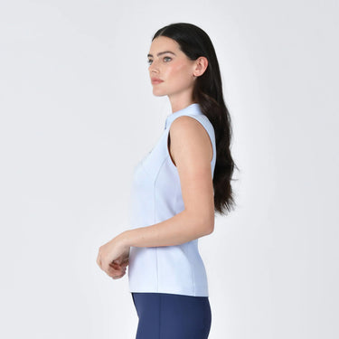 Weatherbeeta Ladies 37.5 Mist Blue Sleeveless Performance Polo| Online For Equine