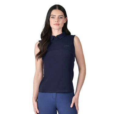 Weatherbeeta Ladies Navy 37.5 Sleeveless Performance Polo| Online For Equine