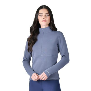 Weatherbeeta Ladies Slate Blue Copper 1/2 Zip Long Sleeve Mid-Layer| Online For Equine