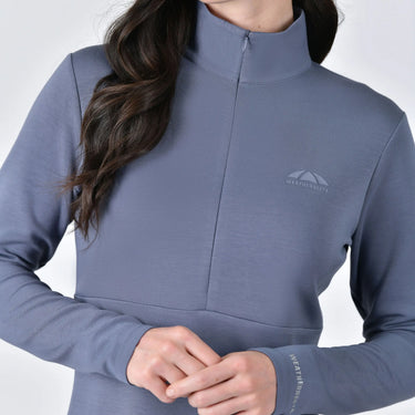 Weatherbeeta Ladies Slate Blue Copper 1/2 Zip Long Sleeve Mid-Layer| Online For Equine