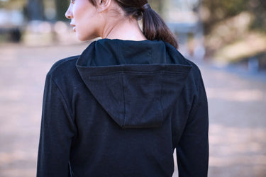 Buy Weatherbeeta London Layer Long Sleeve Top With Hood Dark Navy Marle | Online for Equine